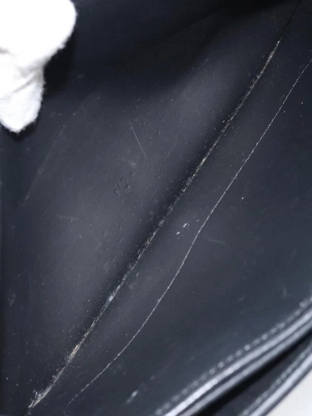 Christian Dior Honeycomb Canvas Chain Shoulder Bag PVC Black Gold Auth ka2491 - Picture 11 of 16